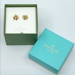 Kate Spade Bourgeois Bow Earrings Gold NIB